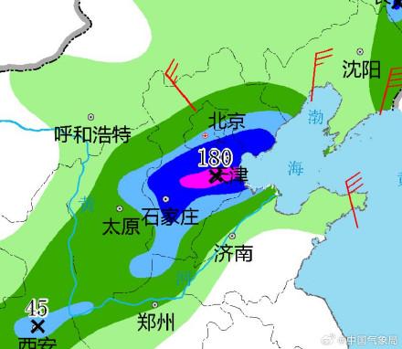 京津冀降雨出现在什么时候？主要落区在哪里？